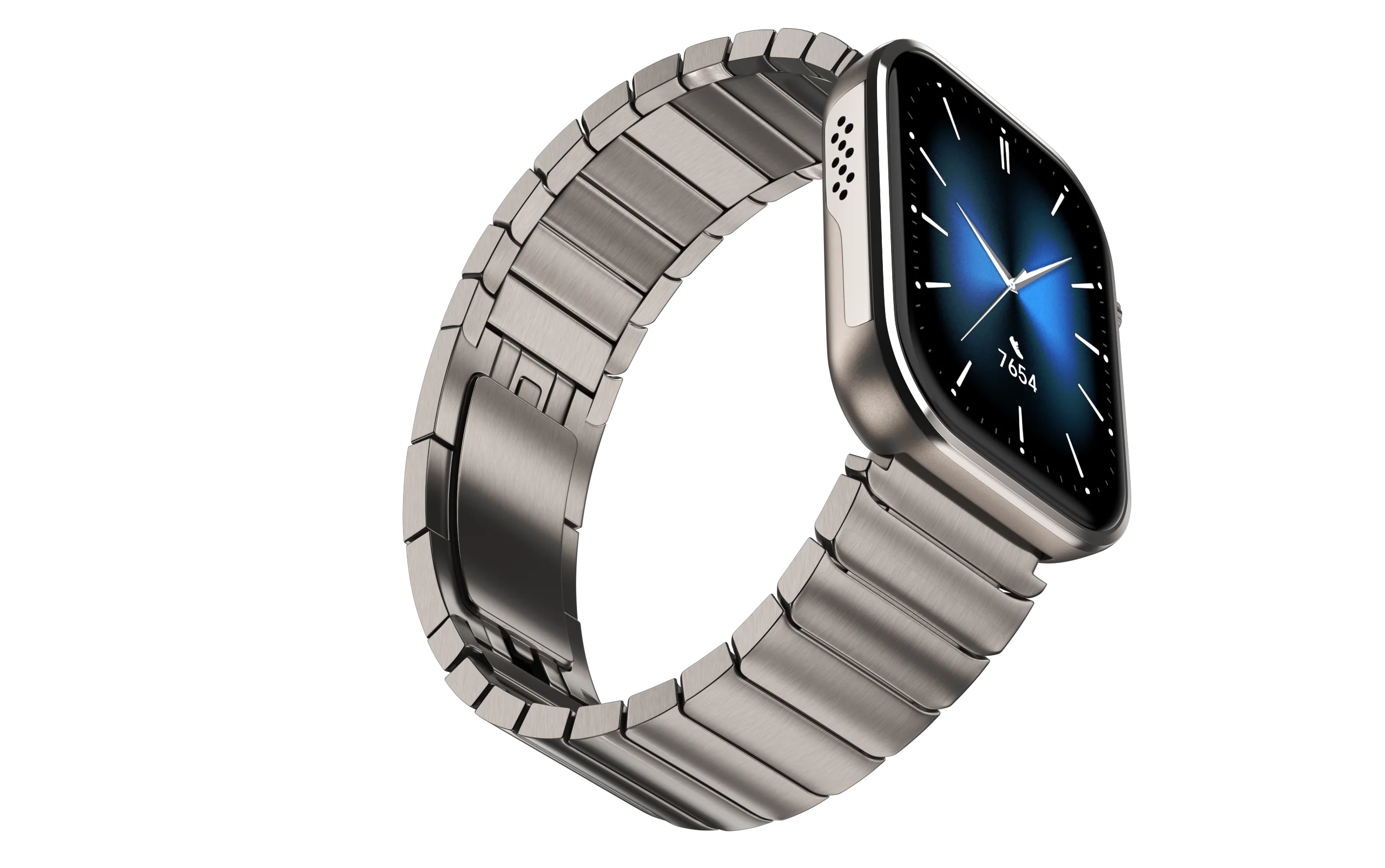 Glossy Titanium Metal Watch Strap 22mm - Image 4
